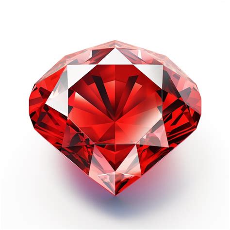 Premium AI Image | Beautiful red single diamond shape image