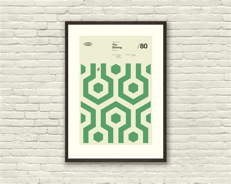 The Shining Kubrick Inspired Poster, Art Print Minimalist Shapes ...