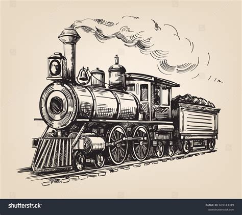 Train Old: Over 23,087 Royalty-Free Licensable Stock Vectors & Vector ...