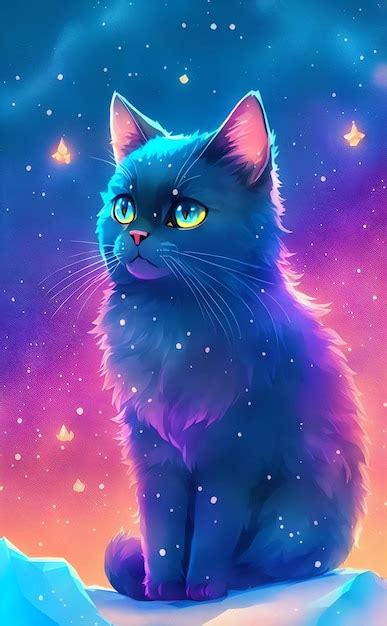 Premium Photo | Cat cute and adorable on colorful background