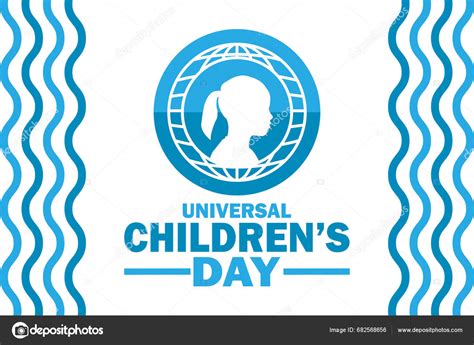 Universal Children's Day Vector Illustration Greeting Card Poster ...