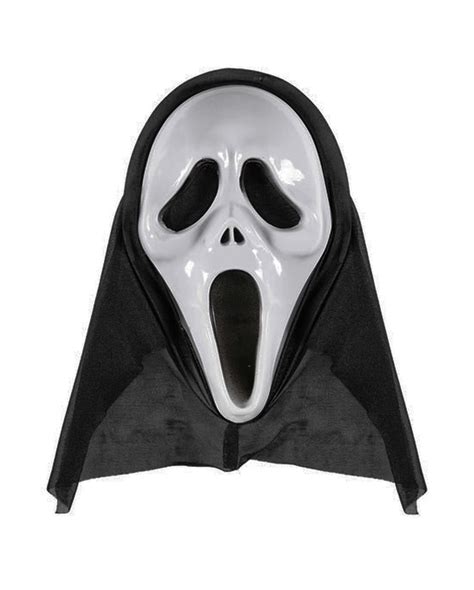 Screaming Ghost Mask | Halloween mask with hood | horror-shop.com