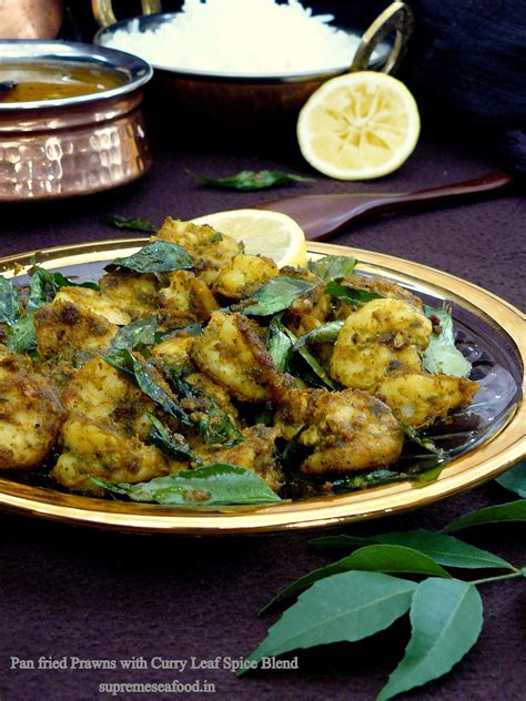 Pan Fried Prawns with Curry Leaf Spice Blend A South Indian style prawn ...