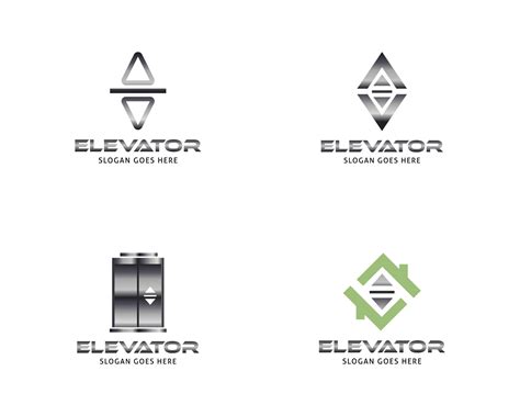 Set of Lift or elevator logo vector template 5308867 Vector Art at Vecteezy