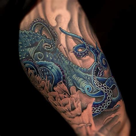 Blue ringed octopus tattoos designs photos