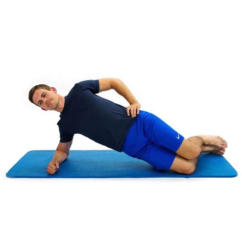 LATERAL PLANK MODIFIEDWhile lying on your side with your knees bent ...