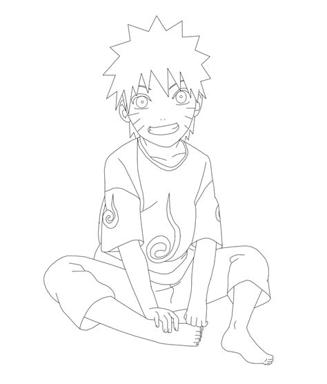 Kid Naruto - Lineart by DennisStelly on DeviantArt