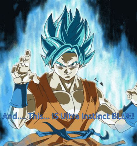 Goku Ultra Instinct Blue GIF - Goku Ultra Instinct Blue Dragon Ball ...