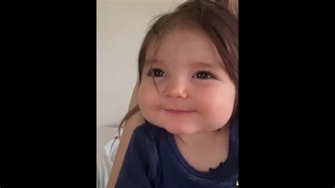 Every time this cute baby girl sneezes, she smiles. Watch adorable ...