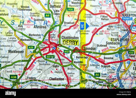 Map of england with scale hi-res stock photography and images - Alamy