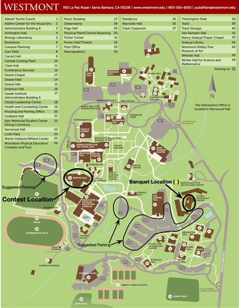 Westmont College Map