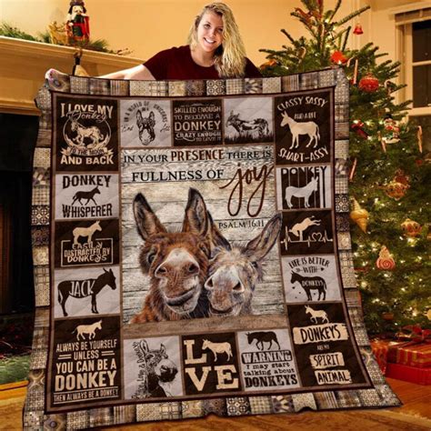 Donkey Fleece Blanket – TeeUni