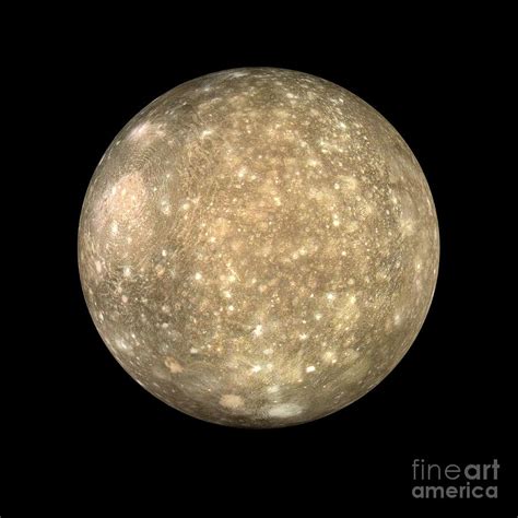 Callisto Photograph by Tim Brown/science Photo Library - Pixels