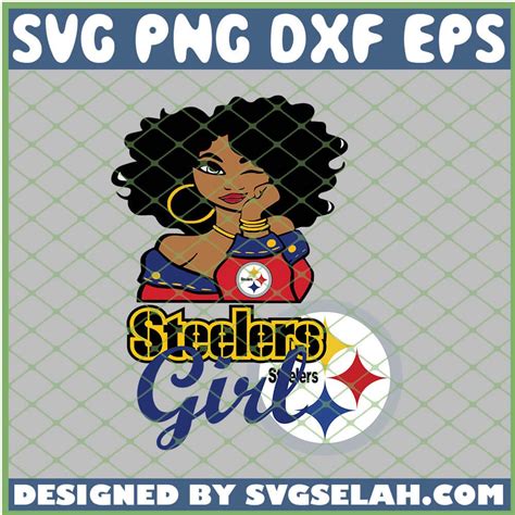 Pittsburgh Steelers Girl SVG, NFL Girl SVG, PNG, DXF, EPS, Design Cut ...