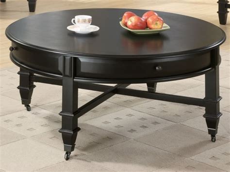 10 Ideas of Modern Black Round Coffee Table Set