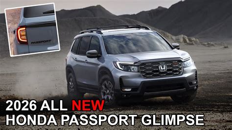 2026 ALL NEW HONDA PASSPORT GLIMPSE || A PERFECT SUV 2026 - YouTube