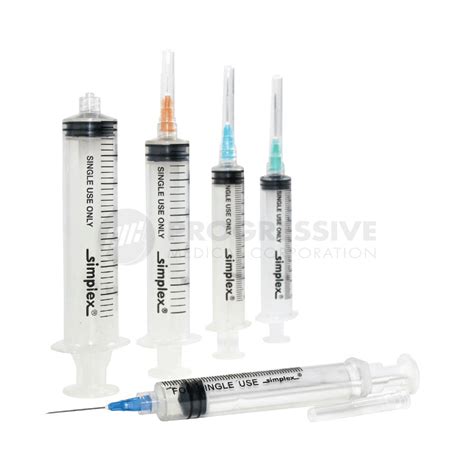 Simplex Disposable Syringe with Needle (100’s) – Progressive Medical ...