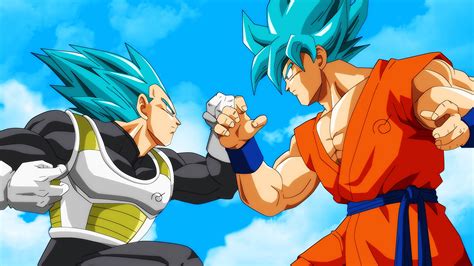 Super Saiyan Blue Son Goku and Vegetta HD wallpaper | Wallpaper Flare