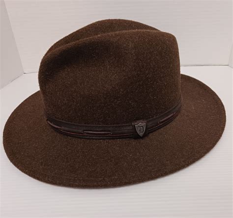 Dorfman Pacific Wool Outback Hat Brown Medium Brown L… - Gem