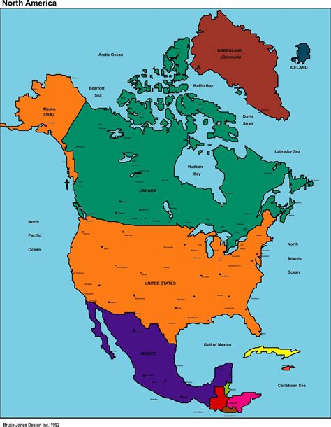 North America Map Region City | Map of World Region City