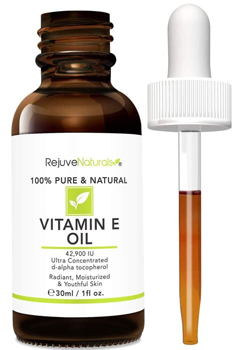 Vitamin E Oil - 100% Pure & Natural, 42,900 IU. Visibly Reduce the Look ...