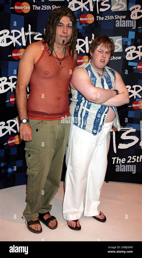 Little Britain stars David Walliams and Matt Lucas at the Brit Awards ...