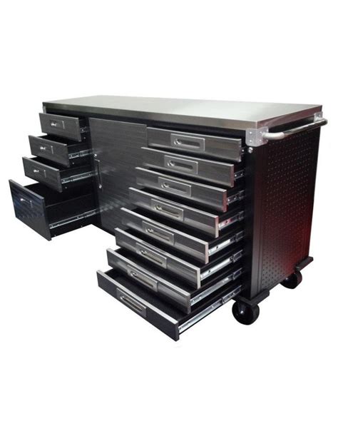 Ultra HD 12-Drawer Rolling Workbench With Stainless Steel Top - Arbor ...