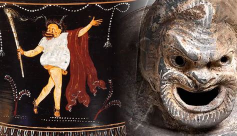 Ancient Greek Theatre Tragedy Masks