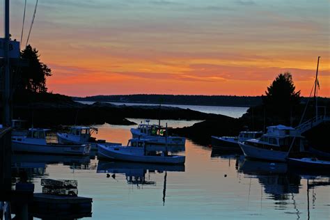 Harbor Sunset - New England