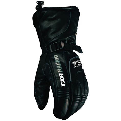 Men's FXR® Leather Guantlet Snowmobile Gloves, Black - 219521 ...