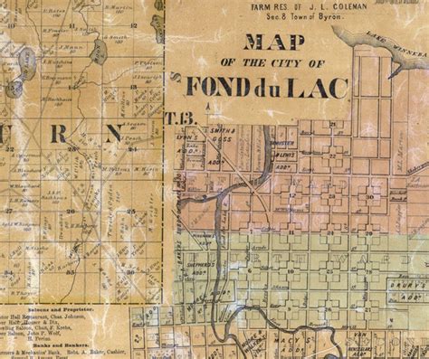 1858 Map of Fond Du Lac County Wisconsin - Etsy