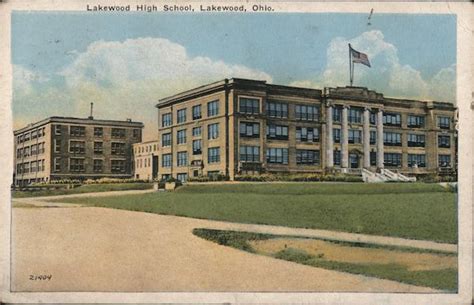 Lakewood High School Ohio Postcard