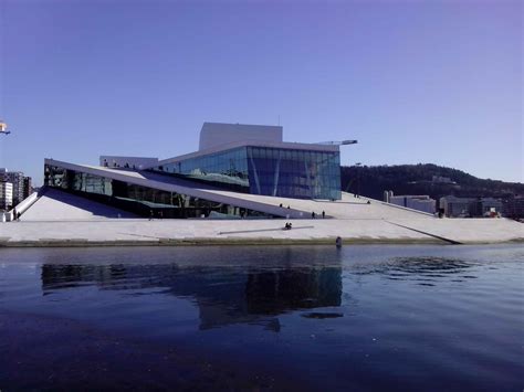 I saw the Oslo Opera House on my concert tour in Norway.