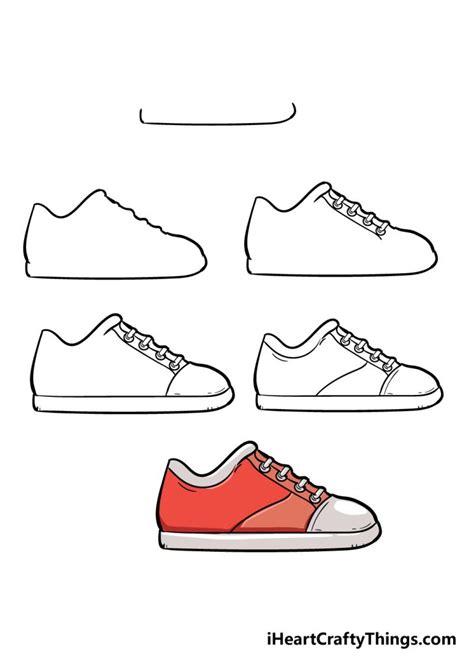 Shoe Drawing - How To Draw A Shoe Step By Step