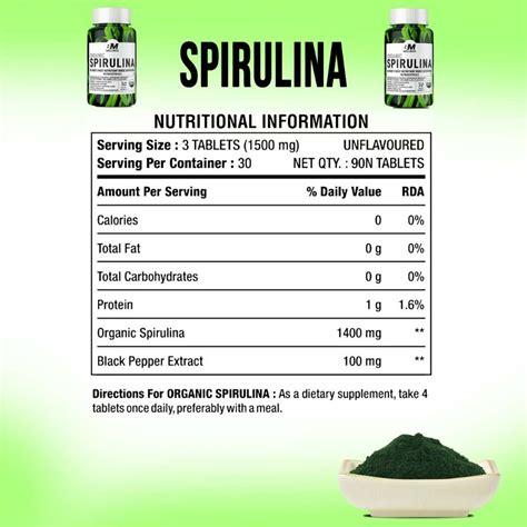 Spirulina Capsules Nutritional Information | Besto Blog