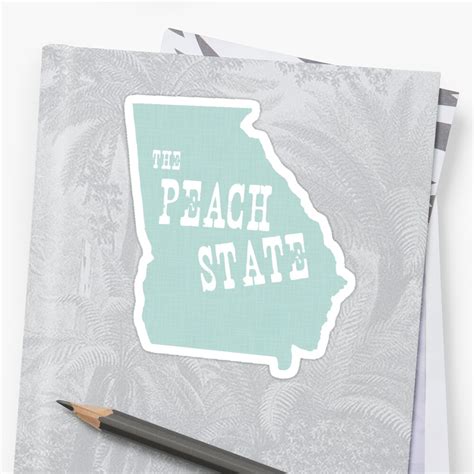 "Georgia State Motto Slogan" Sticker by surgedesigns | Redbubble