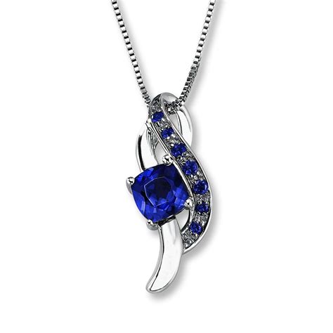 Love the color | Sapphire necklace pendants, Sapphire necklace ...