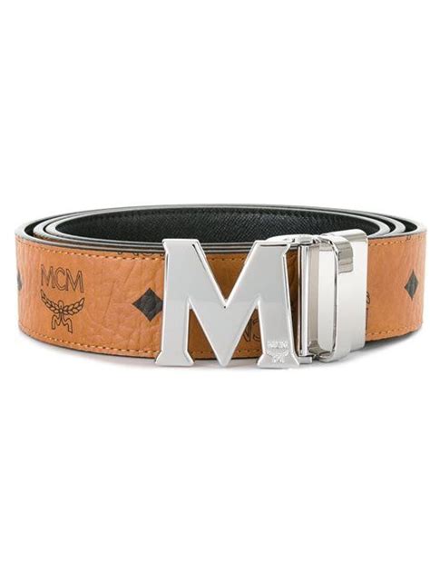 MCM logo print belt | Mens designer belts, Belt, Ferragamo belt