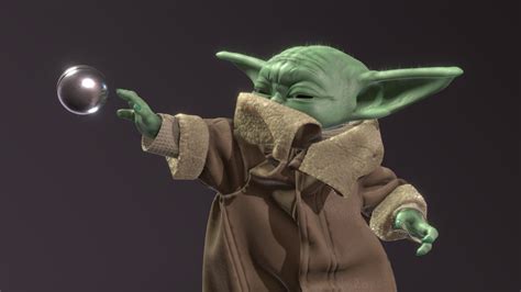 GROGU Baby Yoda Using The Force Printable 3D Model 3D Print Model ...