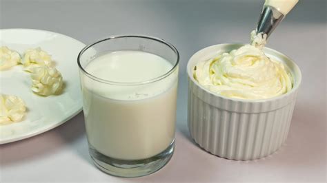 How to Make Whipped Cream from Milk - YouTube