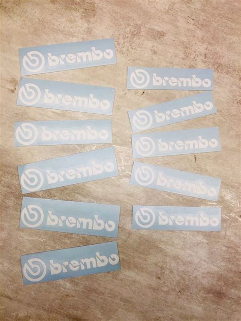 Brembo Logo Die Cut Sticker, Car Accessories, Accessories on Carousell