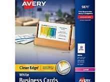 37 Report Avery Business Card Template 8471 in Word with Avery Business ...