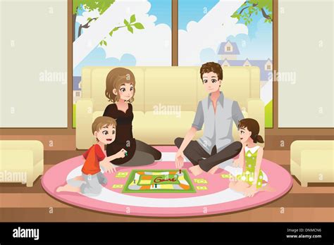 Kids Playing Board Games Clip Art