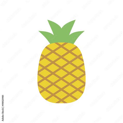 Pineapple icon, simple design, Pineappleicon clip art. Clipart cartoon ...