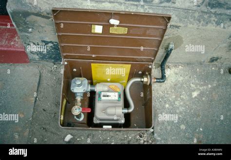 New domestic gas meter installation, England, UK Stock Photo - Alamy