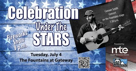 Canaan Smith to Headline “Celebration Under the Stars” July 4th Show ...