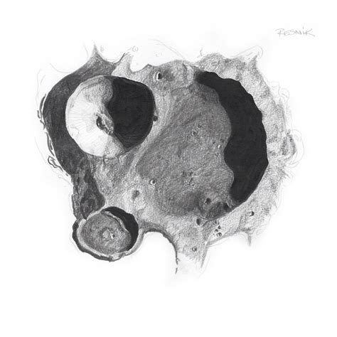 Moon Crater Drawing