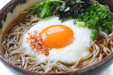 tsukimi tororo soba, japanese food | Ricette, Idee alimentari, Ricette ...