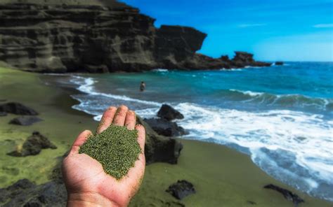 These Are the Only Green-sand Beaches in the World