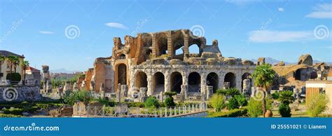 Capua amphitheatre stock image. Image of arena, amphitheatre - 25551021